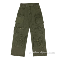 מטען OEM Mens Mens Multi Pocket כותנה מכנסי עבודה לגברים באיכות גבוהה